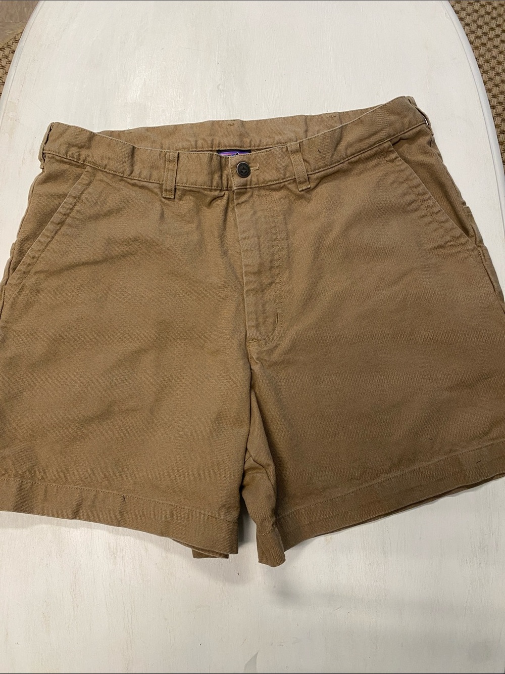Patagonia Organic Cotton Shorts in Tan